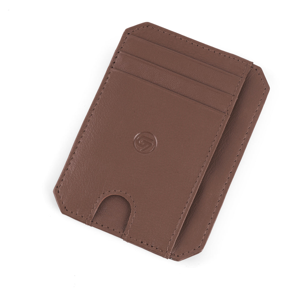 G7 SHARP PATTERN MEN'S LEATHER CARD WALLET