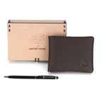 G7 CROSS PATTERN MEN'S LEATHER WALLET