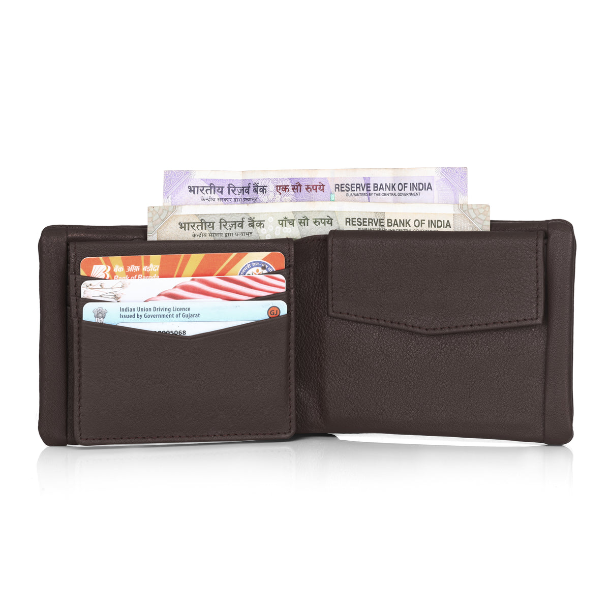 G7 CROSS PATTERN MEN'S LEATHER WALLET