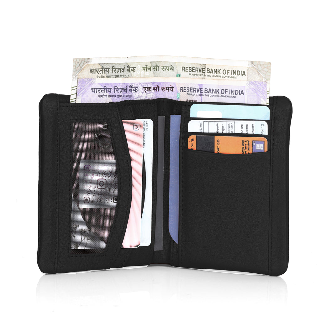 G7 PEFFLE PATTERN MEN'S LEATHER WALLET