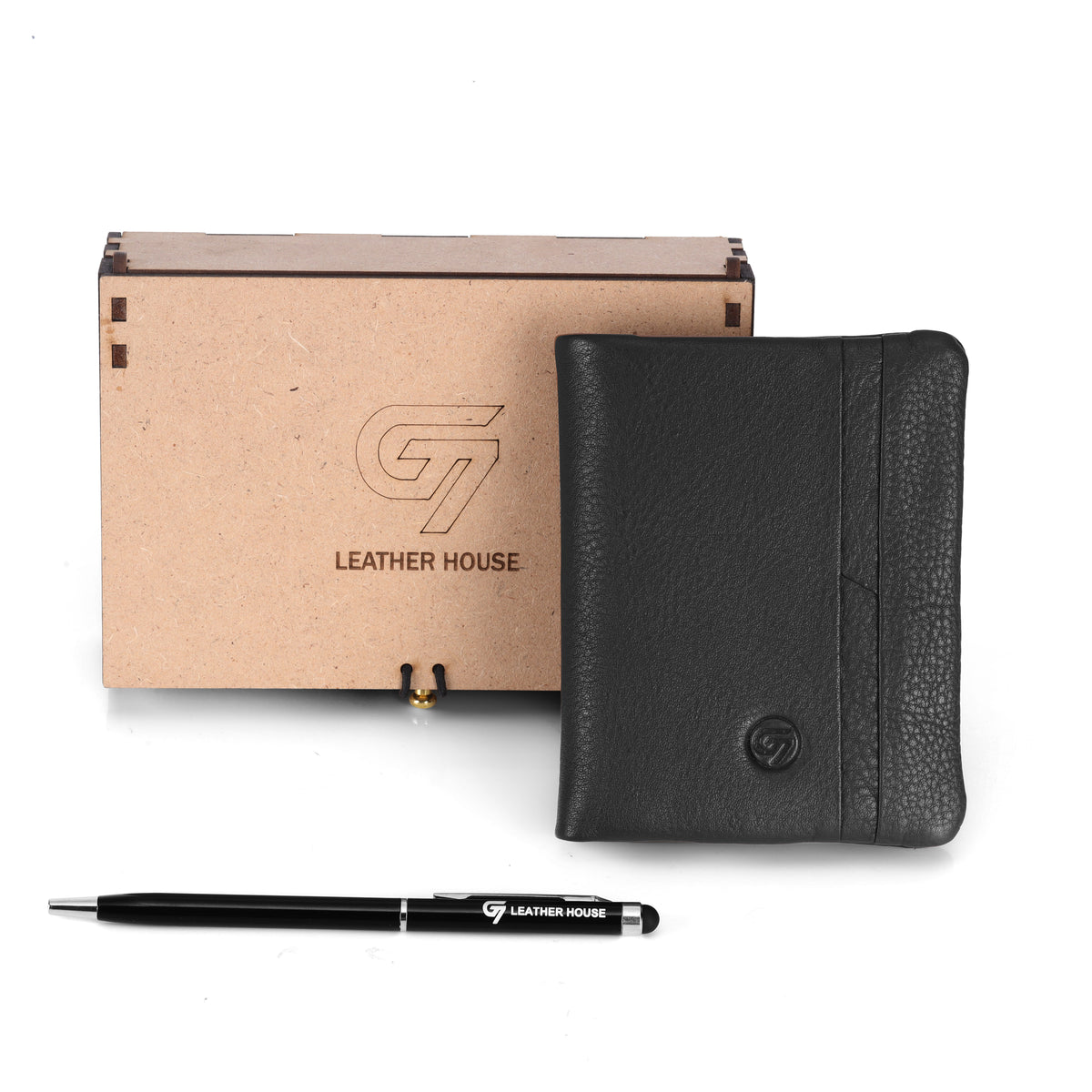 G7 PEFFLE PATTERN MEN'S LEATHER WALLET