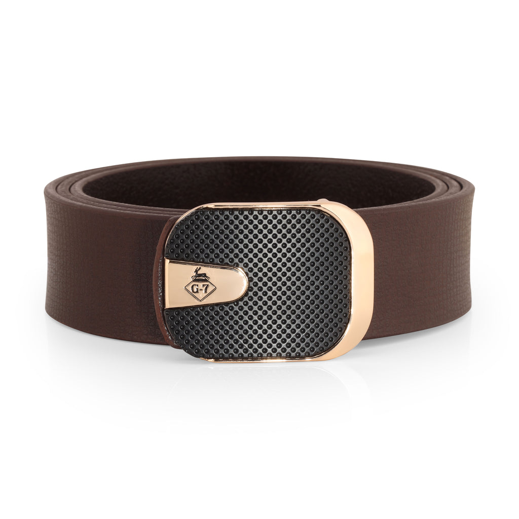 G7 ARLO MEN'S TAN LEATHER BELT FOR MEN