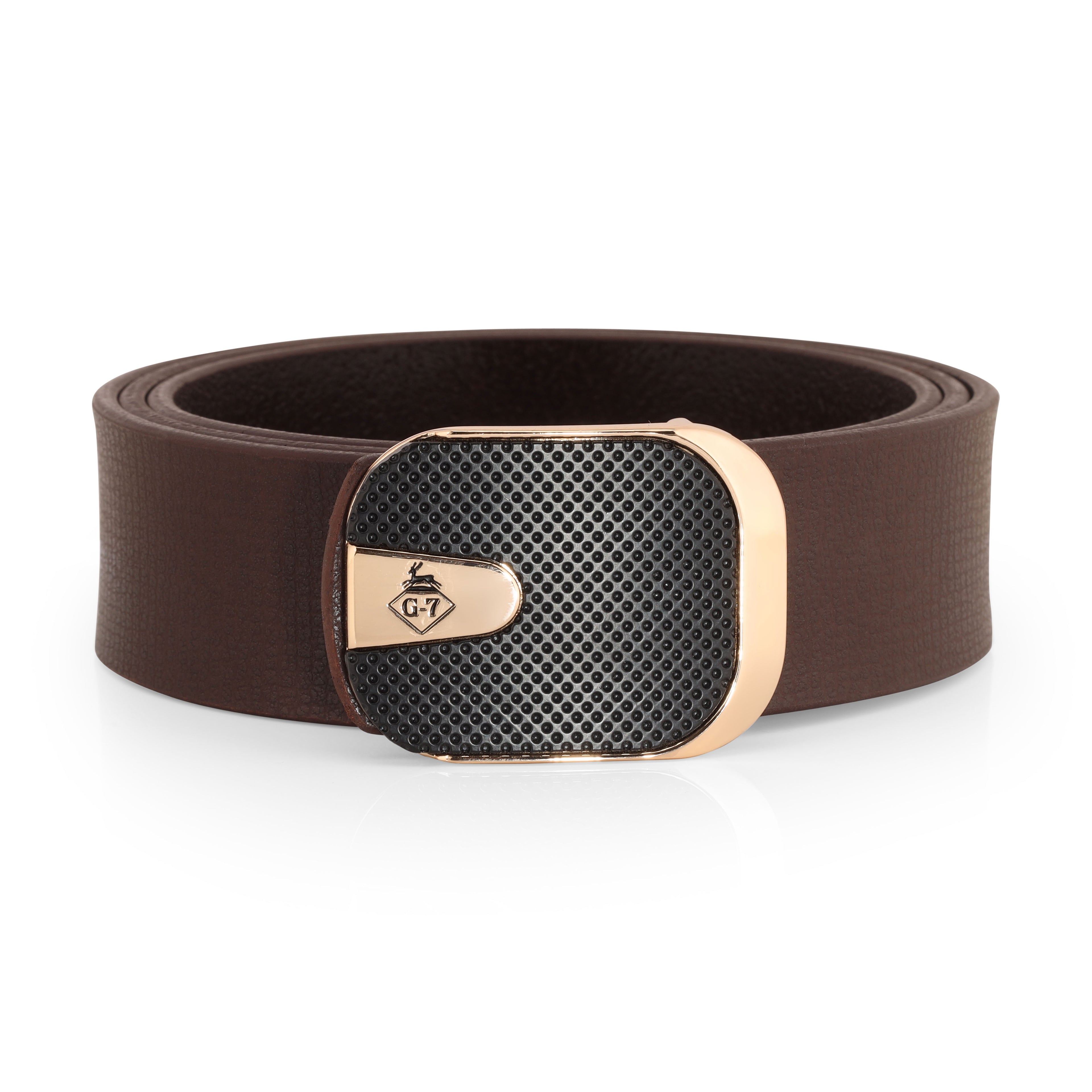 G7 ARLO MEN'S TAN LEATHER BELT FOR MEN