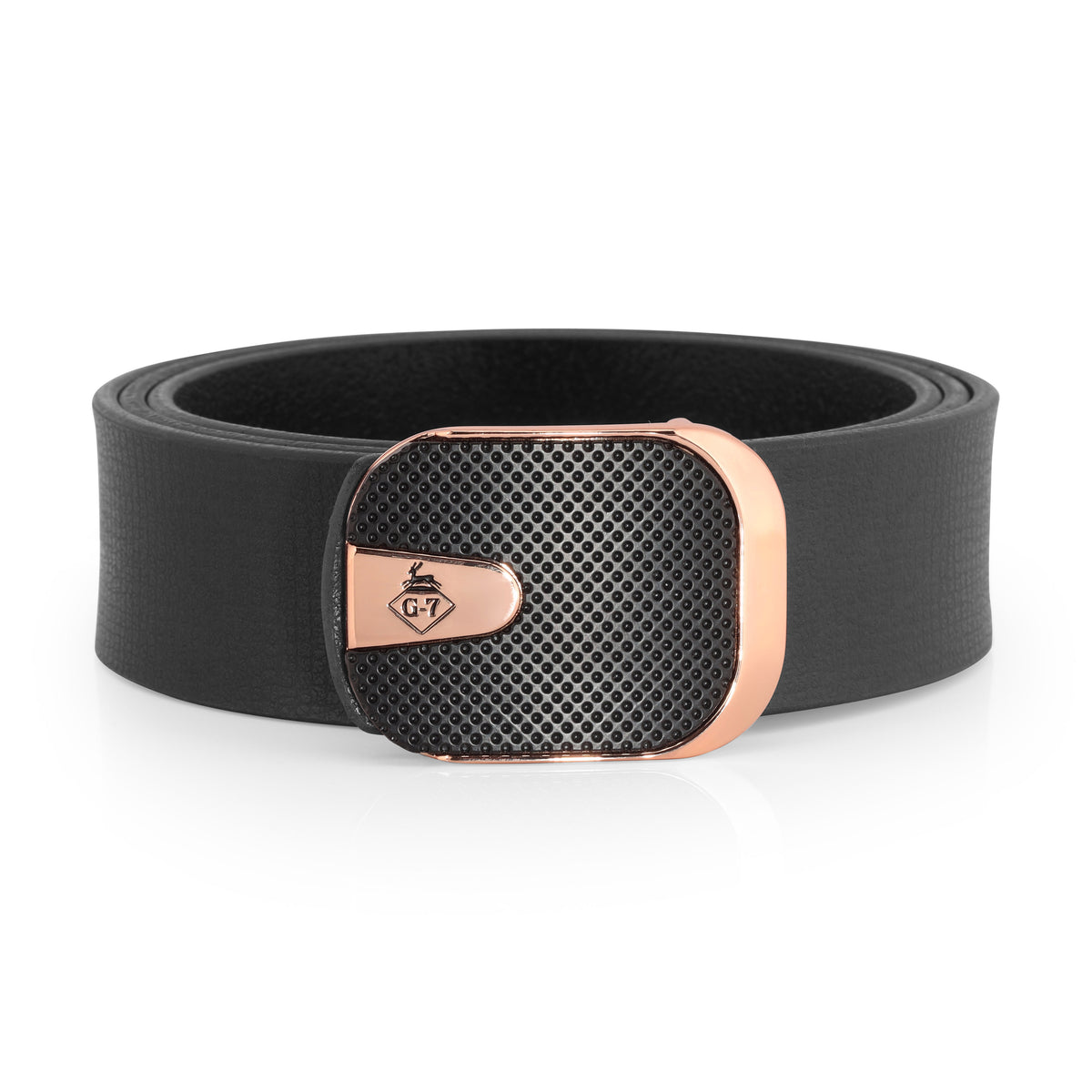 G7 ARLO MEN'S BLACK LEATHER BELT FOR MEN