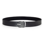 G7 ARLO MEN'S BLACK & SILVER LEATHER BELT FOR MEN