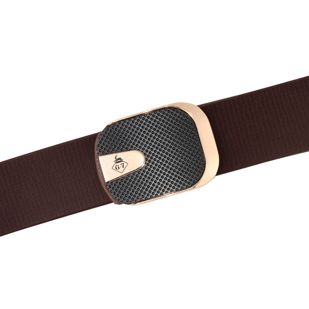 G7 ARLO MEN'S TAN LEATHER BELT FOR MEN