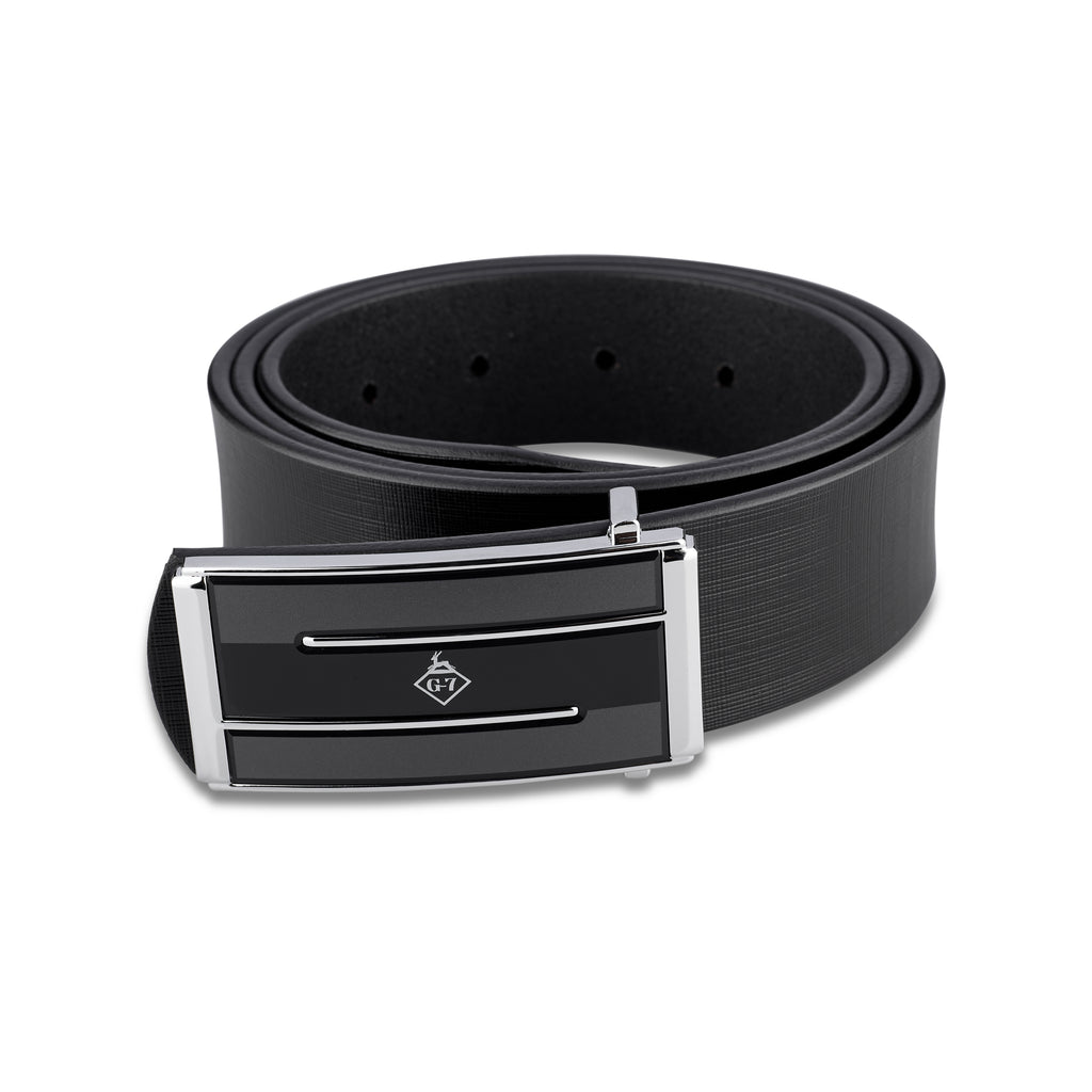 G7 JAX MEN'S BLACK LEATHER BELT FOR MEN