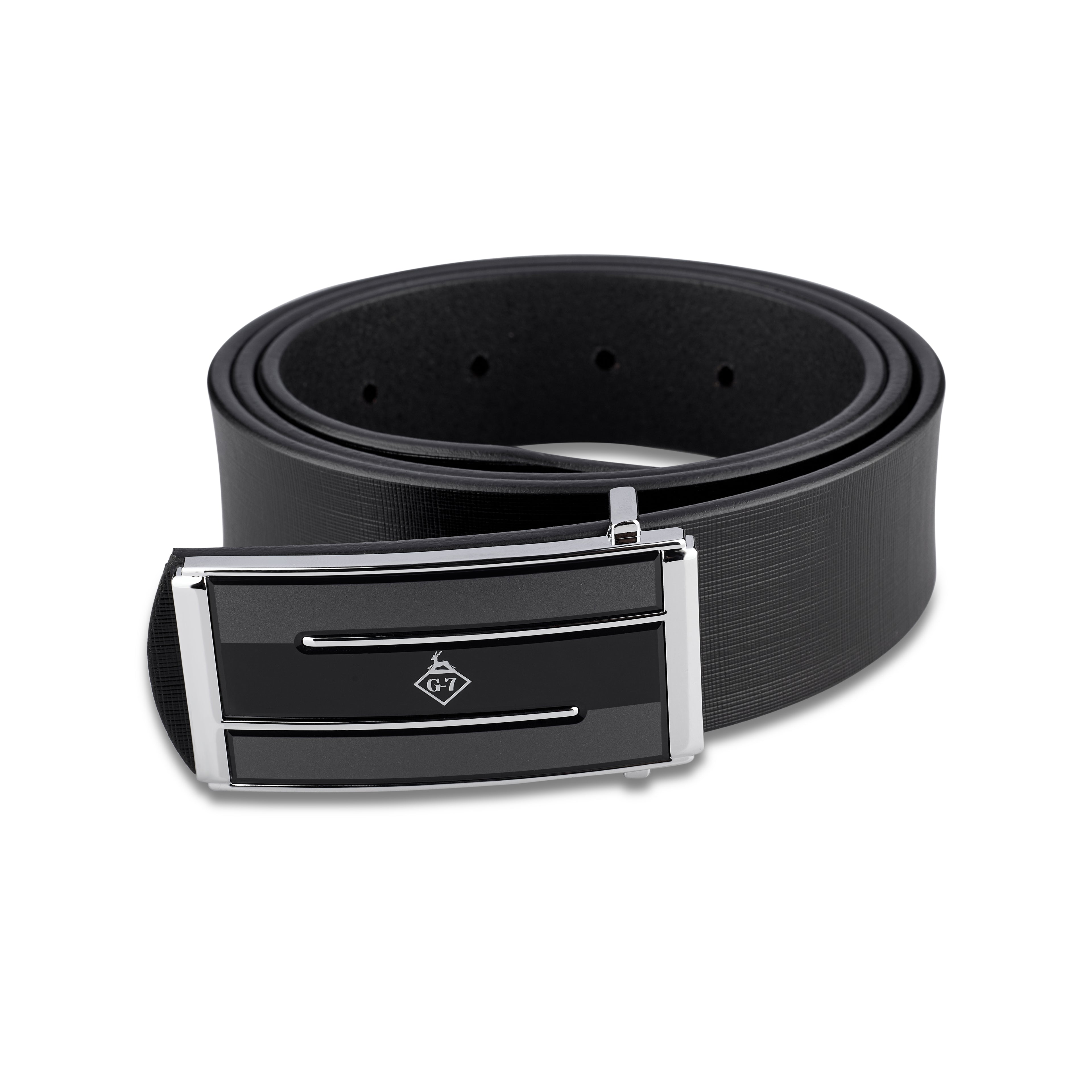 G7 JAX MEN'S BLACK LEATHER BELT FOR MEN