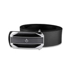 G7 EVANS MEN'S BLACK LEATHER BELT FOR MEN