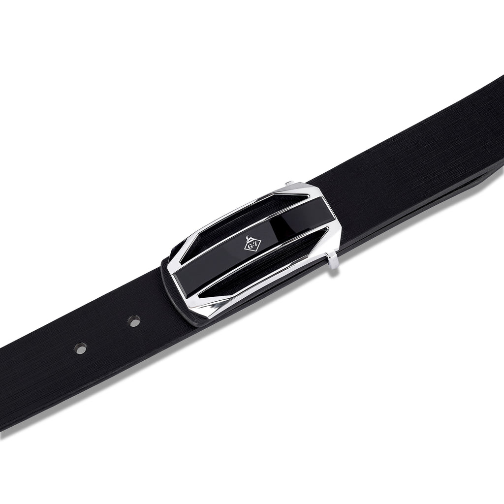 G7 EVANS MEN'S BLACK LEATHER BELT FOR MEN