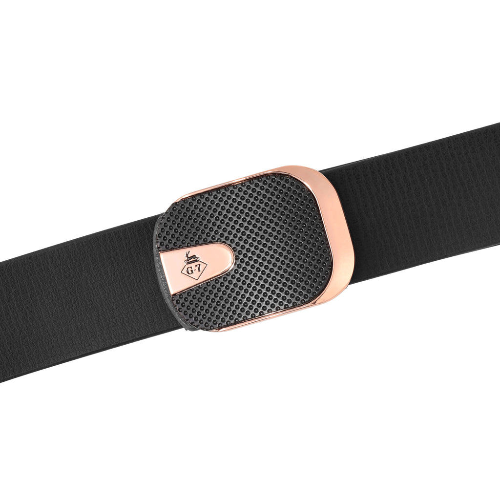 G7 ARLO MEN'S BLACK LEATHER BELT FOR MEN