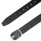 G7 ARLO MEN'S BLACK & SILVER LEATHER BELT FOR MEN