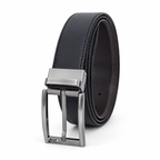 G7 OLIVER MEN'S BLACK PU LEATHER BELT FOR MEN