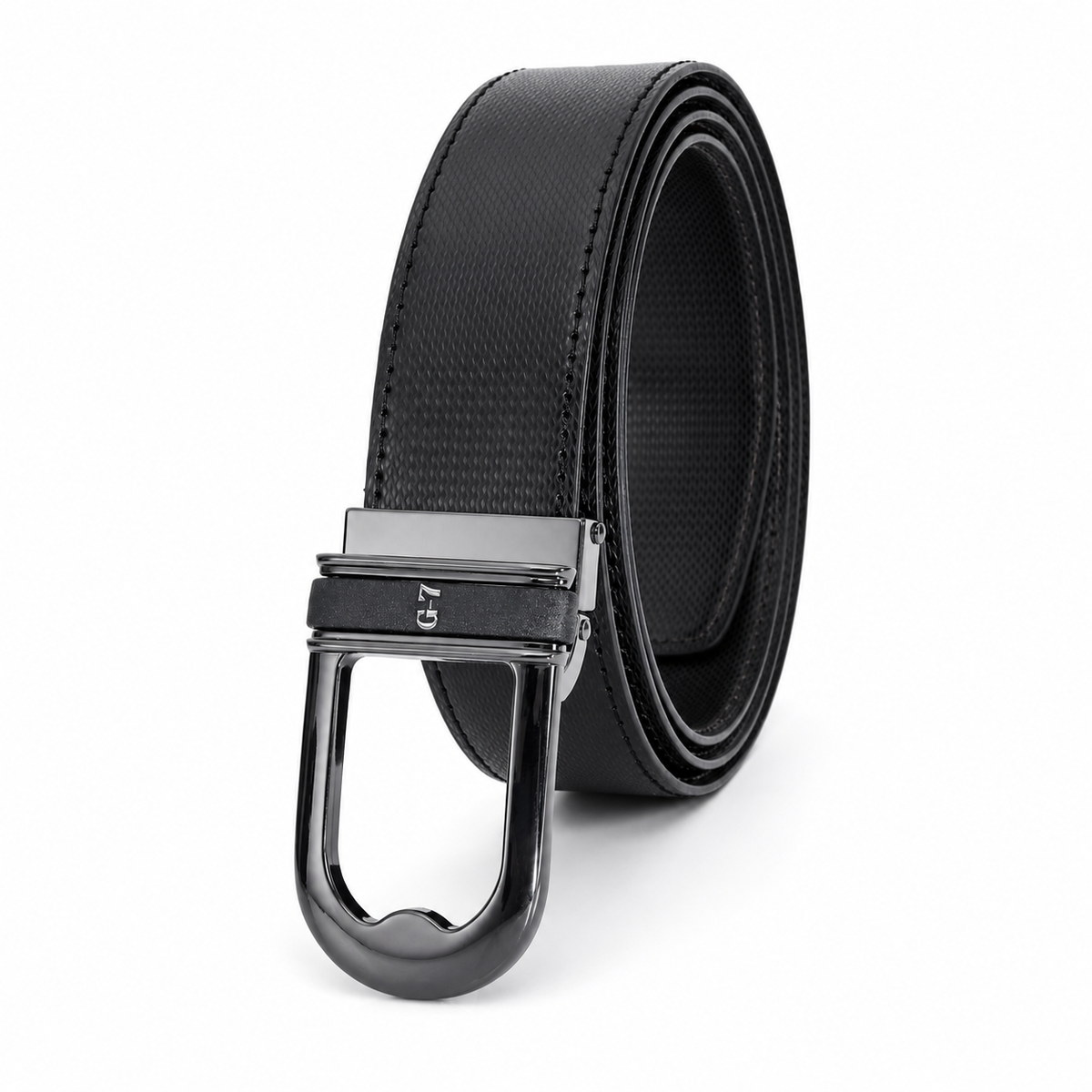 G7 SCOTT MEN'S BLACK PU LEATHER BELT FOR MEN