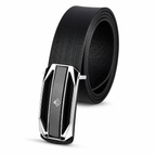 G7 EVANS MEN'S BLACK LEATHER BELT FOR MEN