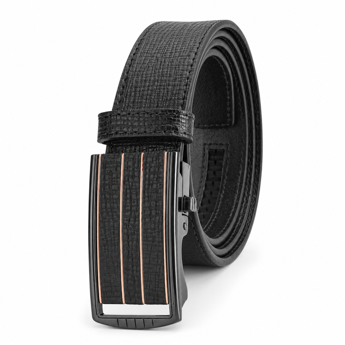 G7 ZIKO BLACK LEATHER AUTOLOCK NO HOLE BELT