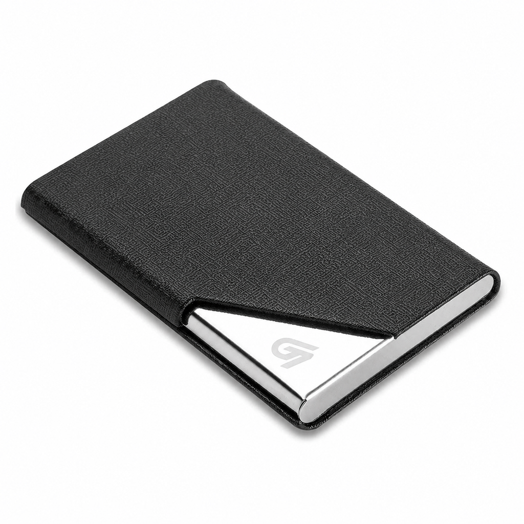 G7 EXIVA Stainless Steel Card Holder Wallet WITH PEN