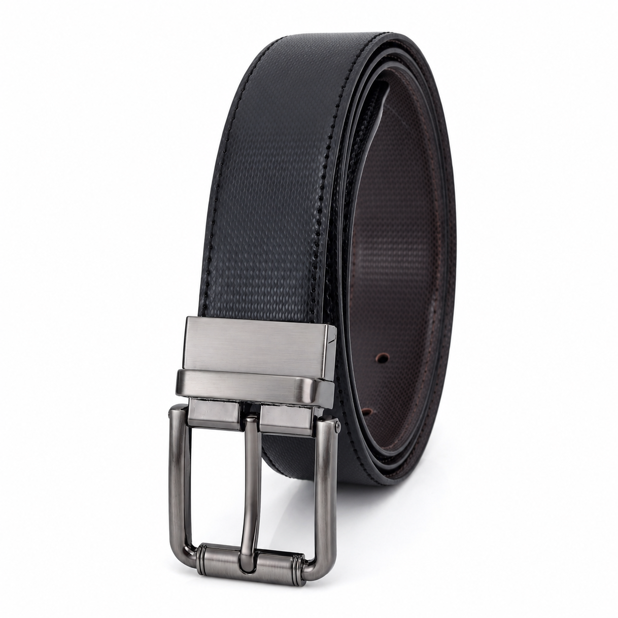 G7 RORY MEN'S BLACK PU LEATHER BELT FOR MEN