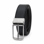 G7 DANIEL MEN'S BLACK PU LEATHER BELT FOR MEN