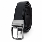 G7 MARK MEN'S BLACK PU LEATHER BELT FOR MEN