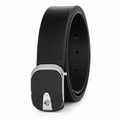 G7 ARLO MEN'S BLACK & SILVER LEATHER BELT FOR MEN