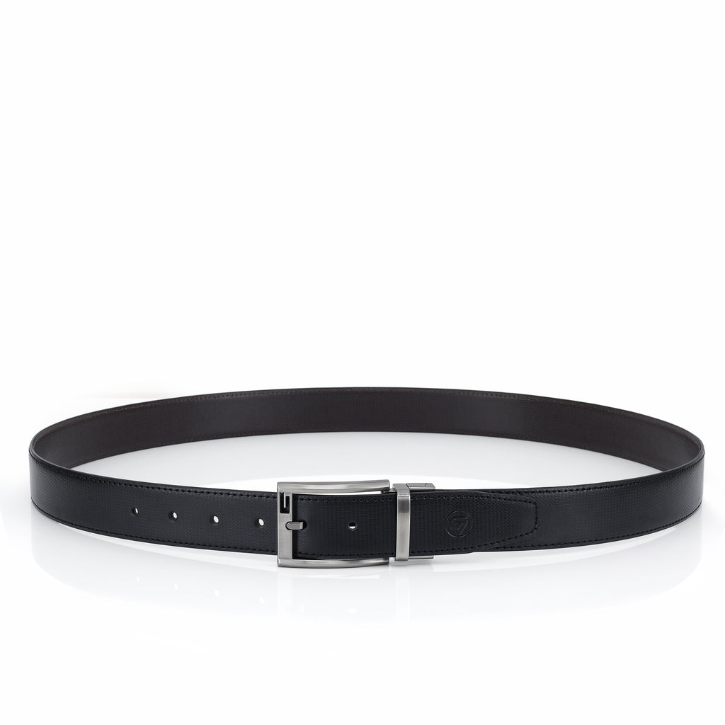G7 OLIVER MEN'S BLACK PU LEATHER BELT FOR MEN