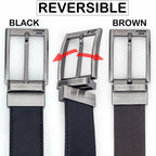 G7 OLIVER MEN'S BLACK PU LEATHER BELT FOR MEN