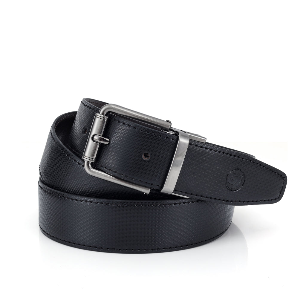 G7 RORY MEN'S BLACK PU LEATHER BELT FOR MEN