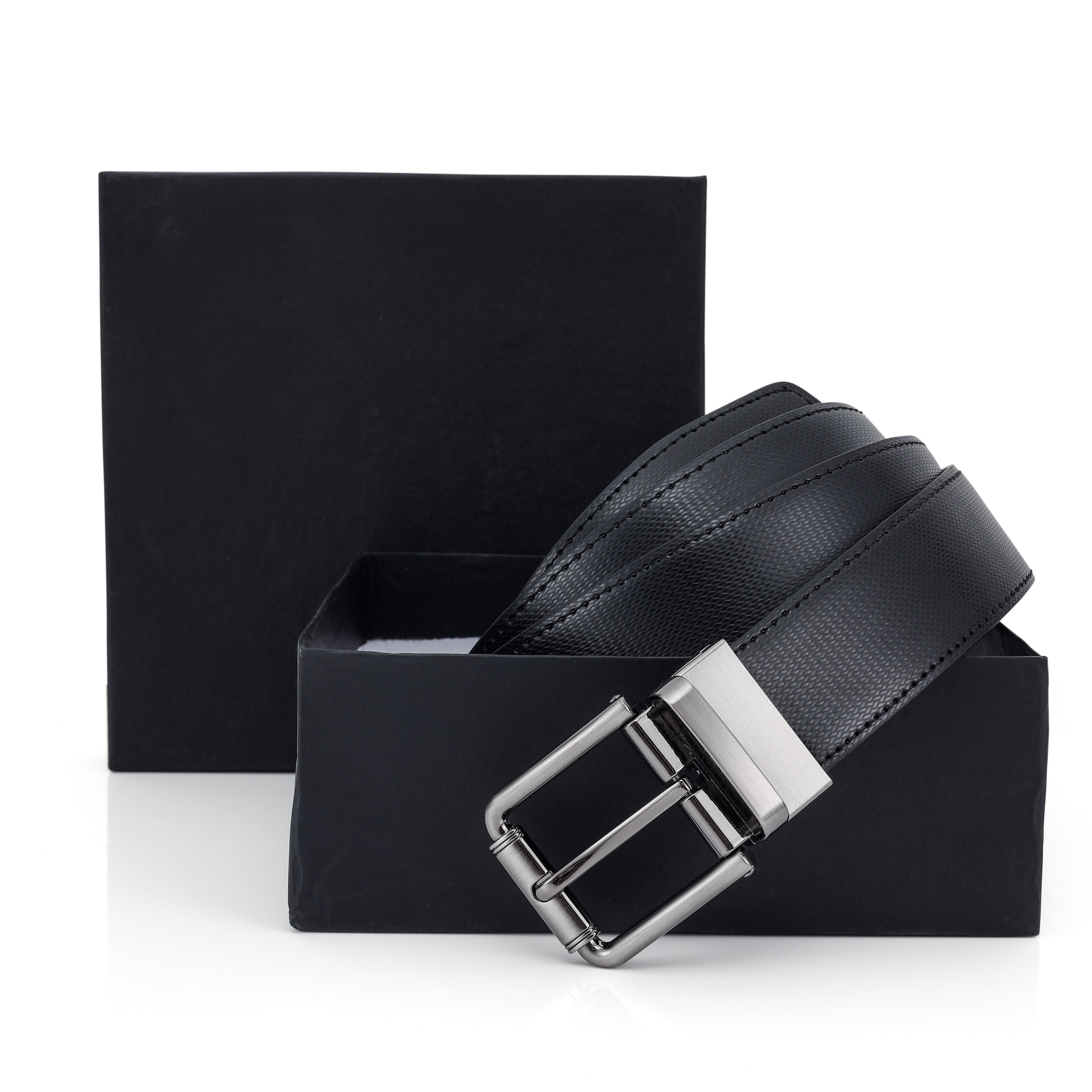 G7 RORY MEN'S BLACK PU LEATHER BELT FOR MEN