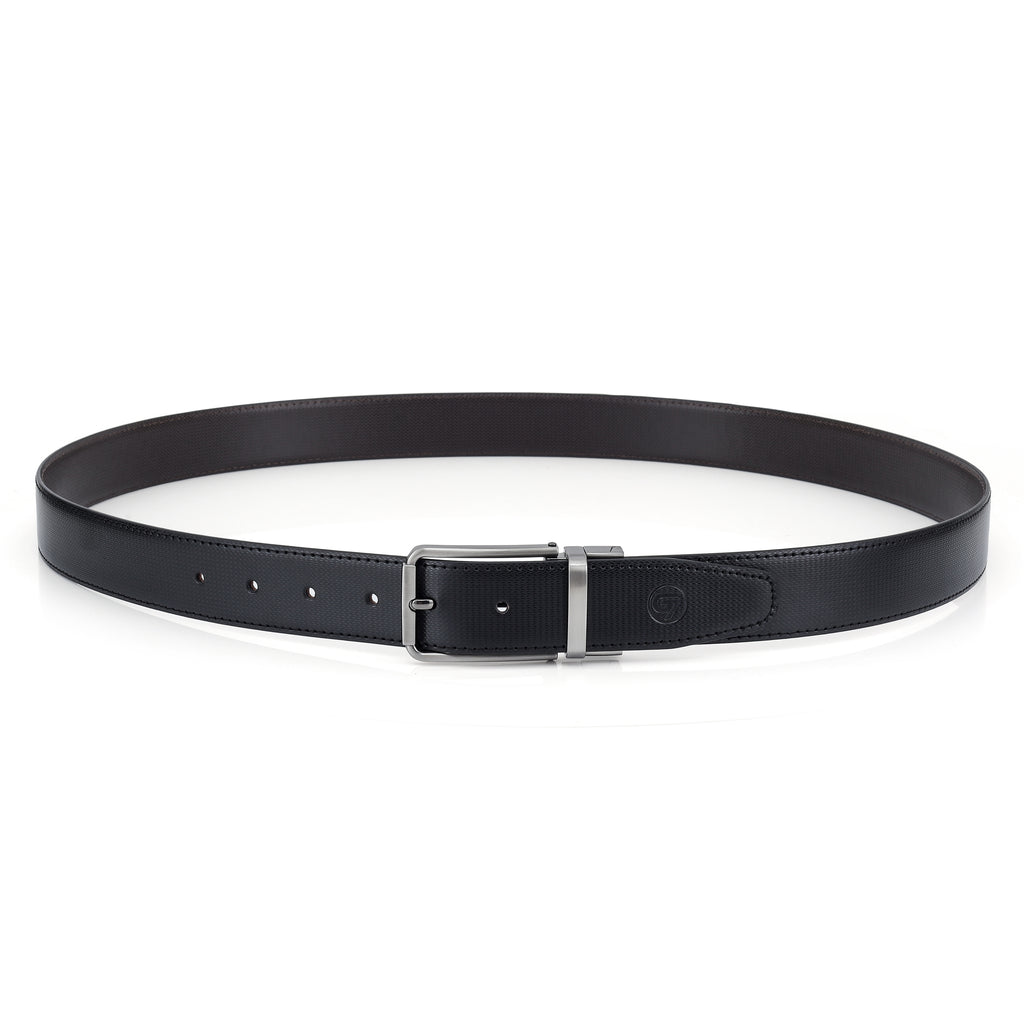 G7 WILLIAM MEN'S BLACK PU LEATHER BELT FOR MEN