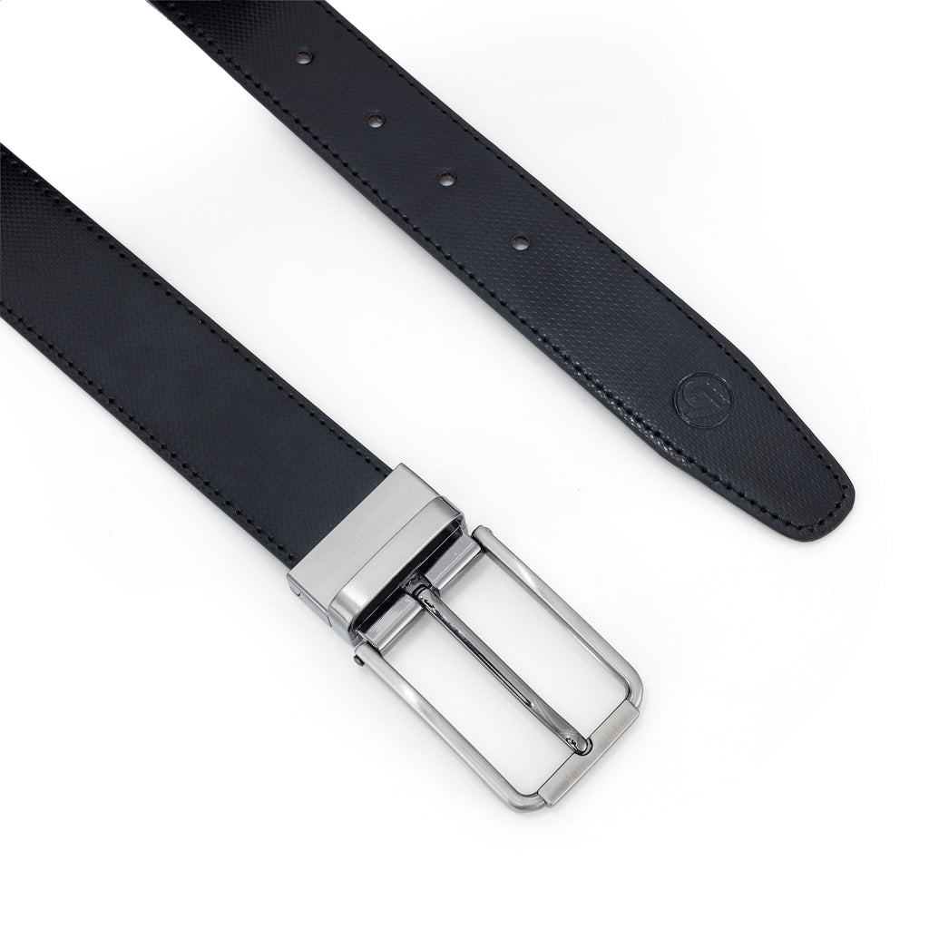G7 WILLIAM MEN'S BLACK PU LEATHER BELT FOR MEN