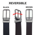 G7 WILLIAM MEN'S BLACK PU LEATHER BELT FOR MEN