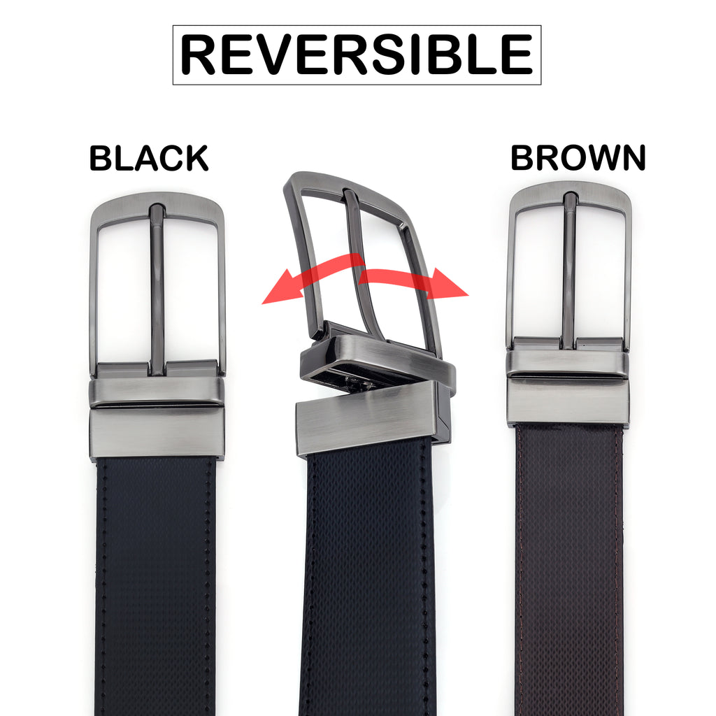 G7 DANIEL MEN'S BLACK PU LEATHER BELT FOR MEN