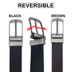 G7 DANIEL MEN'S BLACK PU LEATHER BELT FOR MEN