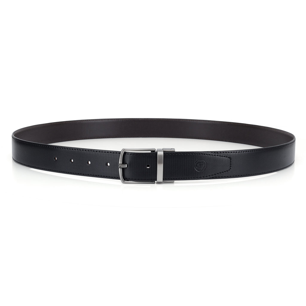 G7 MARK MEN'S BLACK PU LEATHER BELT FOR MEN