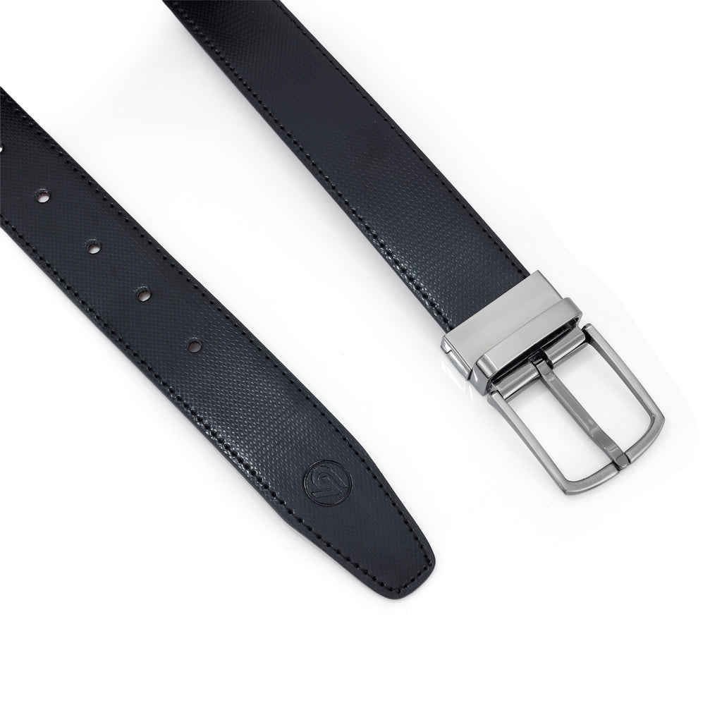 G7 MARK MEN'S BLACK PU LEATHER BELT FOR MEN
