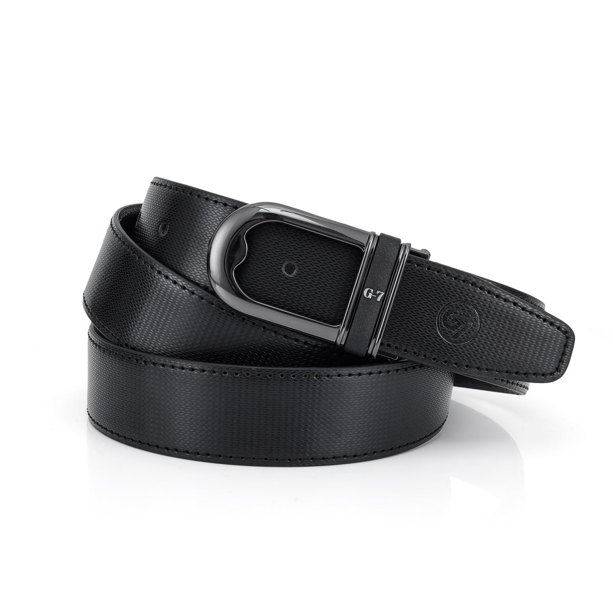G7 SCOTT MEN'S BLACK PU LEATHER BELT FOR MEN