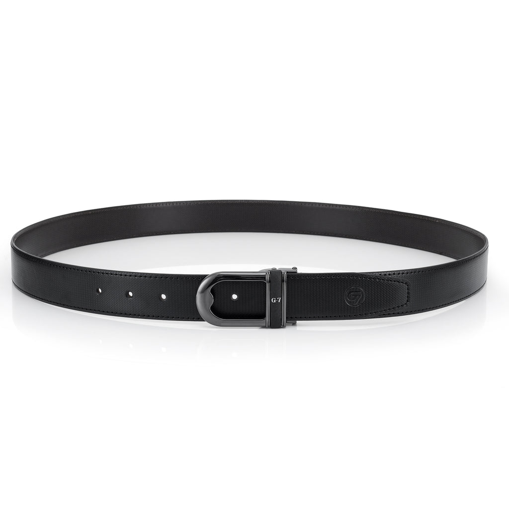 G7 SCOTT MEN'S BLACK PU LEATHER BELT FOR MEN
