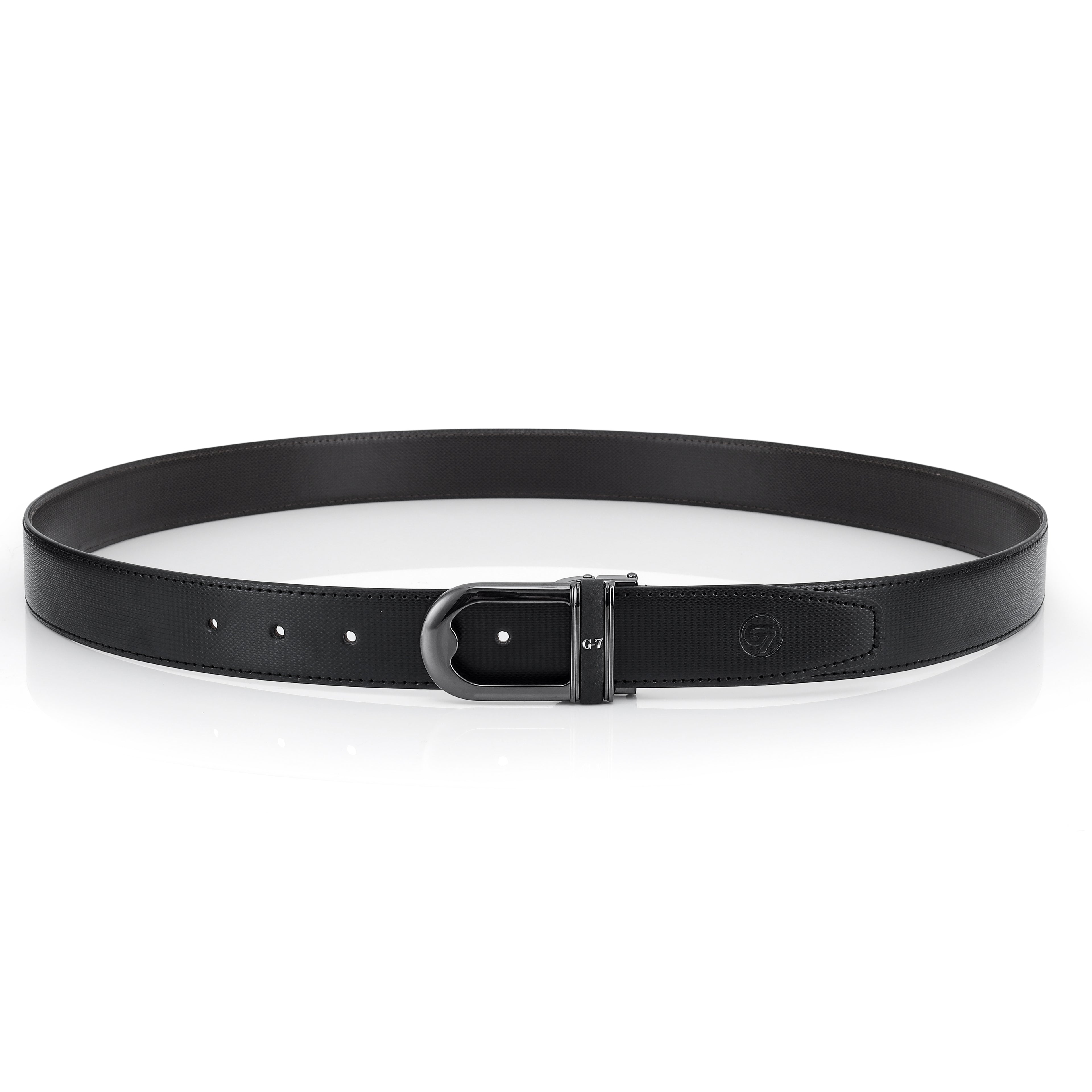 G7 SCOTT MEN'S BLACK PU LEATHER BELT FOR MEN
