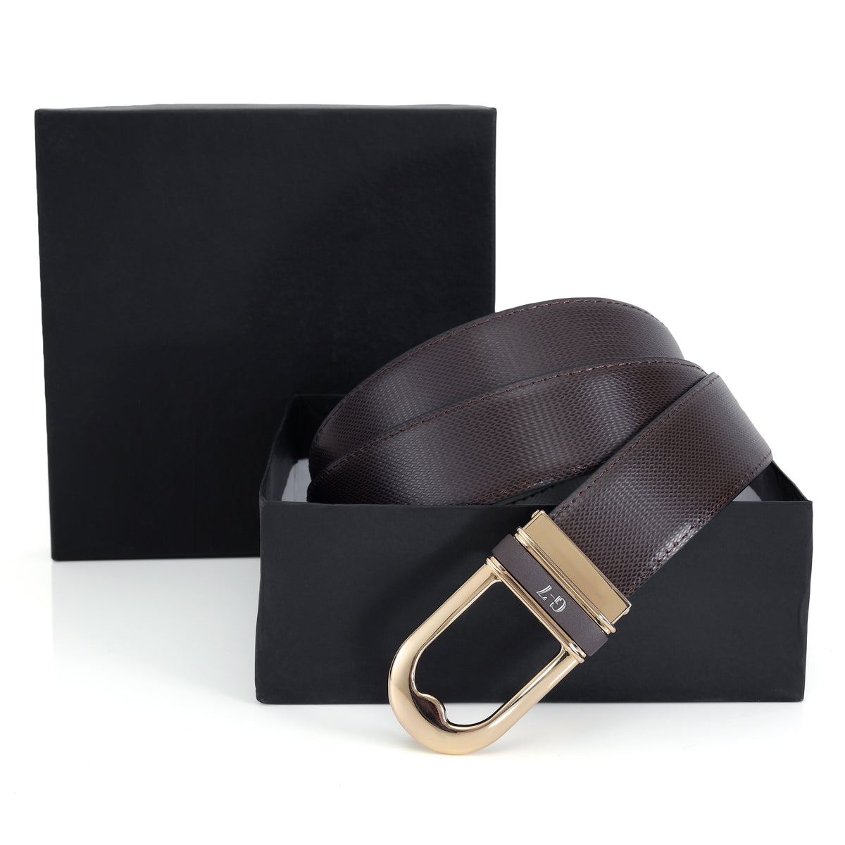 G7 SCOTT MEN'S BROWN PU LEATHER BELT FOR MEN