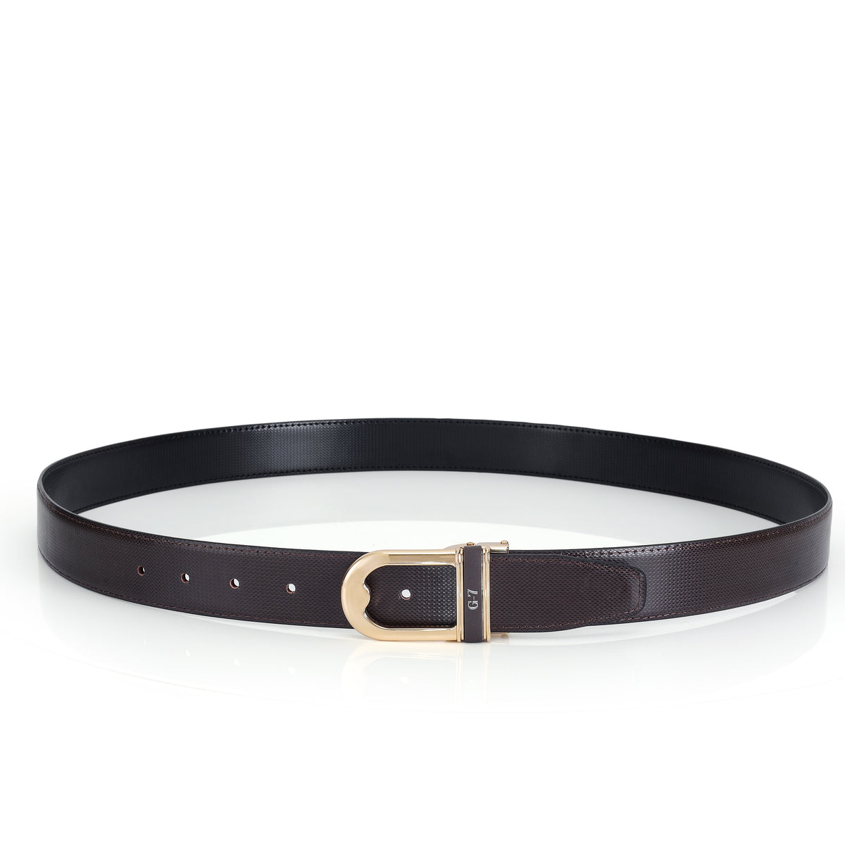 G7 SCOTT MEN'S BROWN PU LEATHER BELT FOR MEN