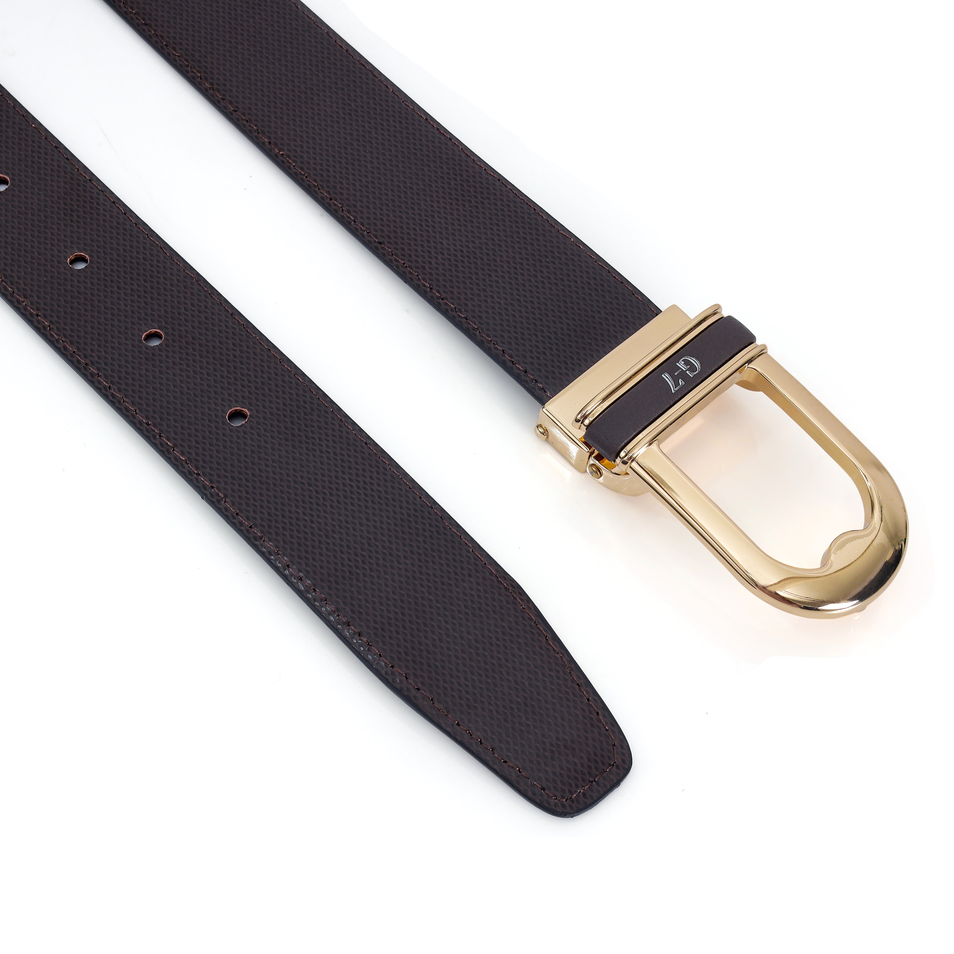 G7 SCOTT MEN'S BROWN PU LEATHER BELT FOR MEN