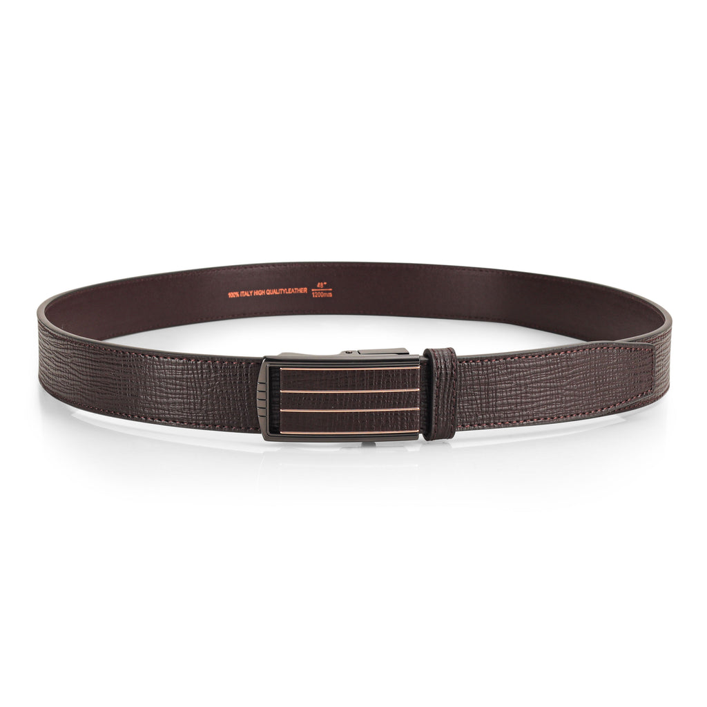 G7 ZIKO BROWN LEATHER AUTOLOCK NO HOLE BELT