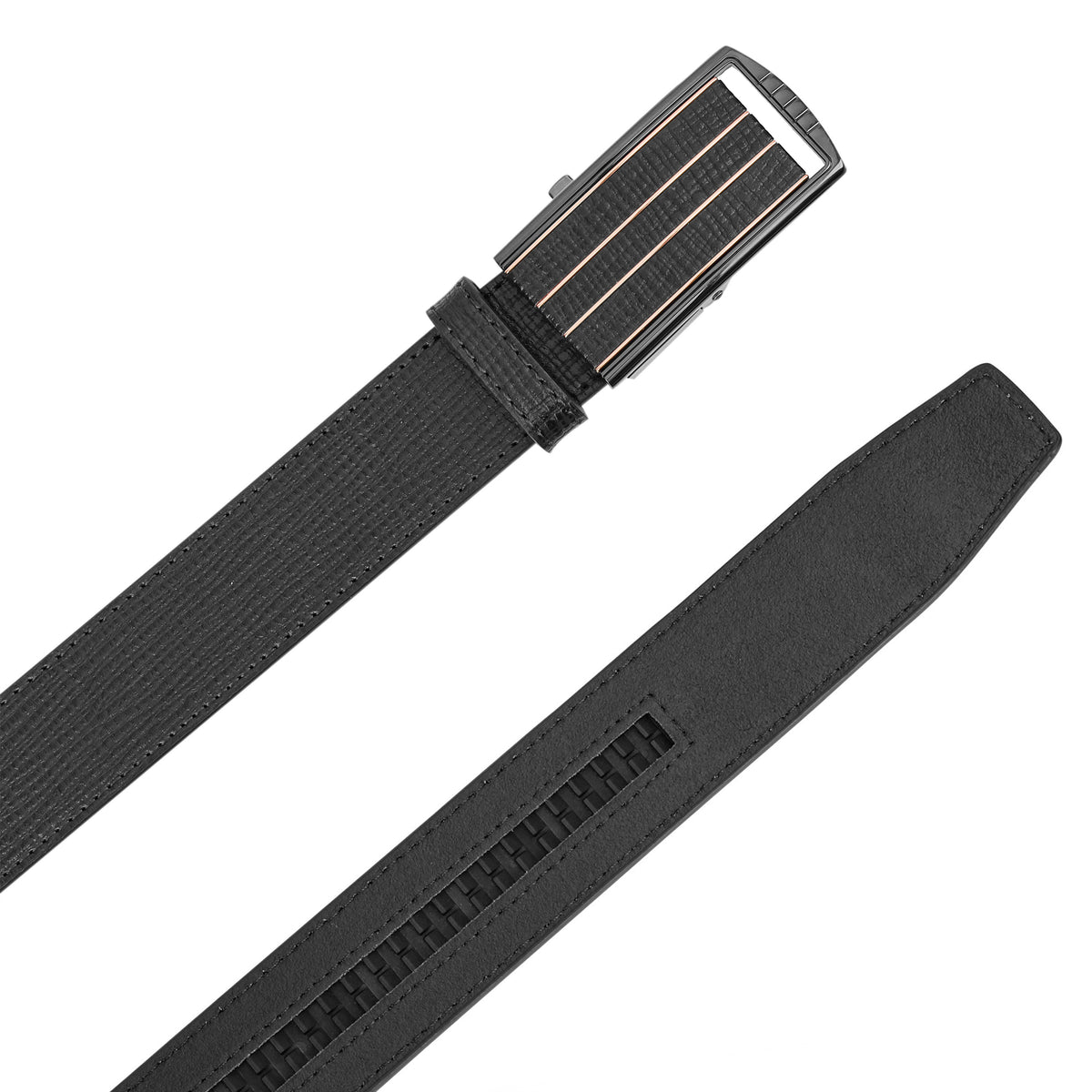 G7 ZIKO BLACK LEATHER AUTOLOCK NO HOLE BELT
