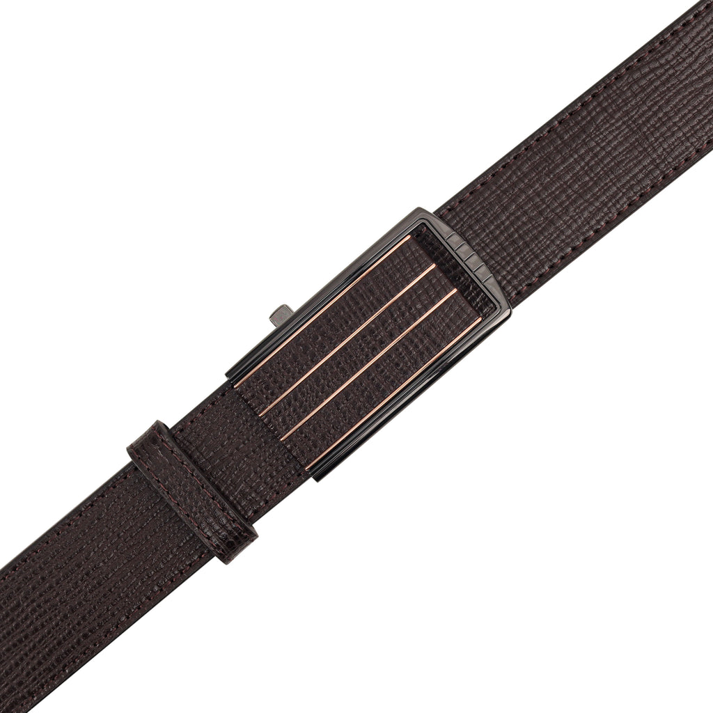 G7 ZIKO BROWN LEATHER AUTOLOCK NO HOLE BELT