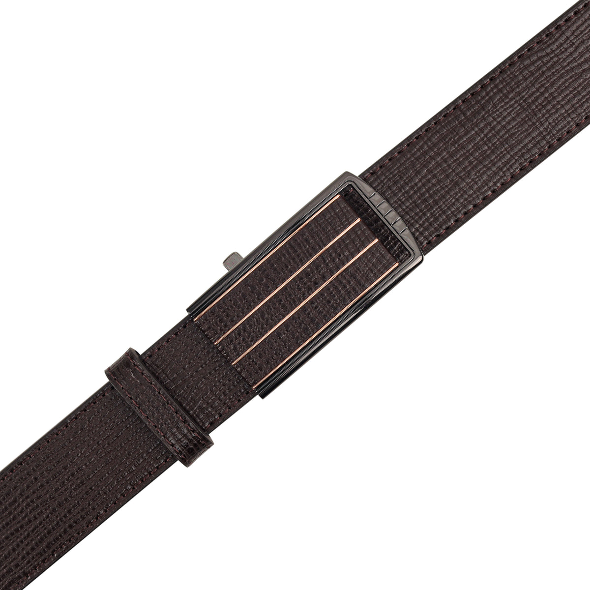 G7 ZIKO BROWN LEATHER AUTOLOCK NO HOLE BELT