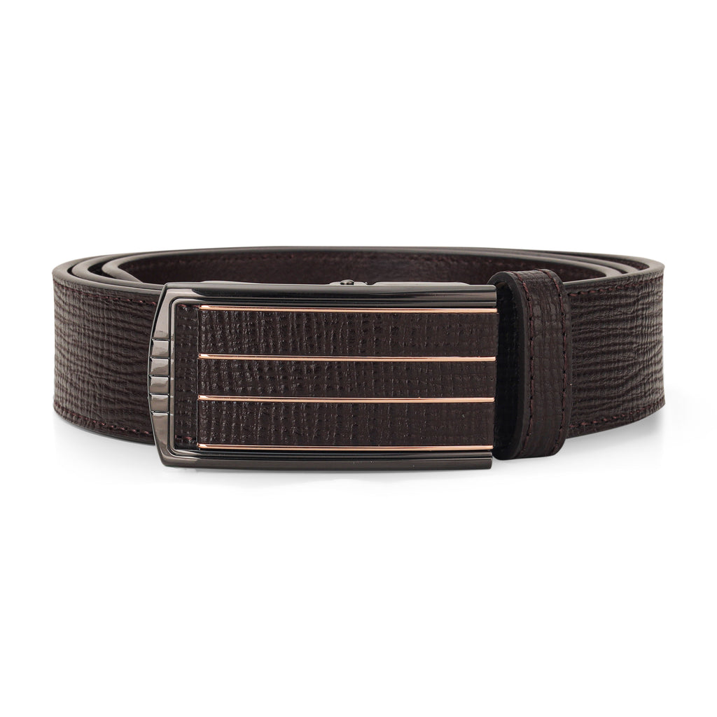 G7 ZIKO BROWN LEATHER AUTOLOCK NO HOLE BELT